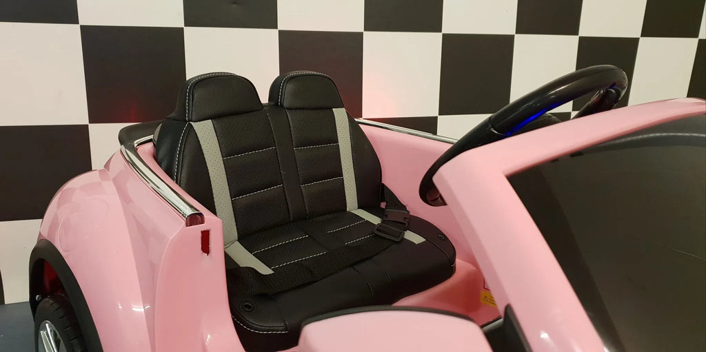 Volkswagen Beetle Elettrica per Bambini 12V Rosa