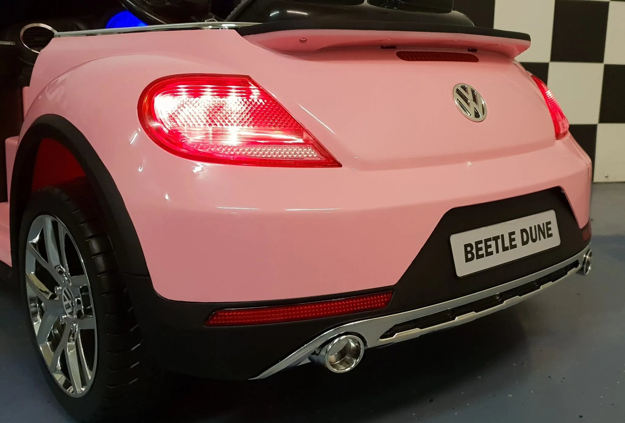 Volkswagen Beetle Elettrica per Bambini 12V Rosa